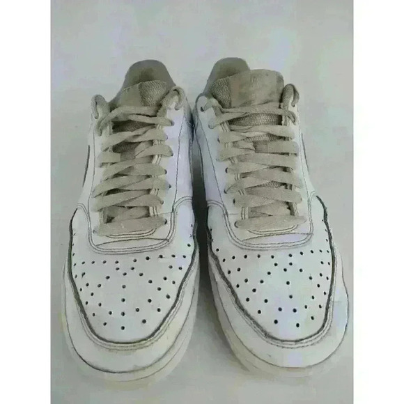 Nike Court Vision Low CD5434-100 Triple White AF1 Sneakers Shoes Womens Size 10 - Picture 3 of 11